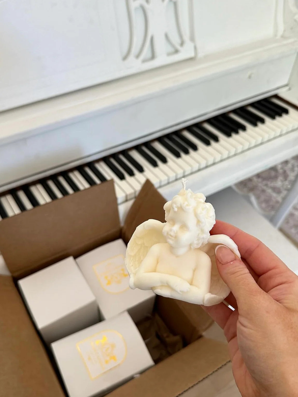 Angelic Blessing Candle Set of 3