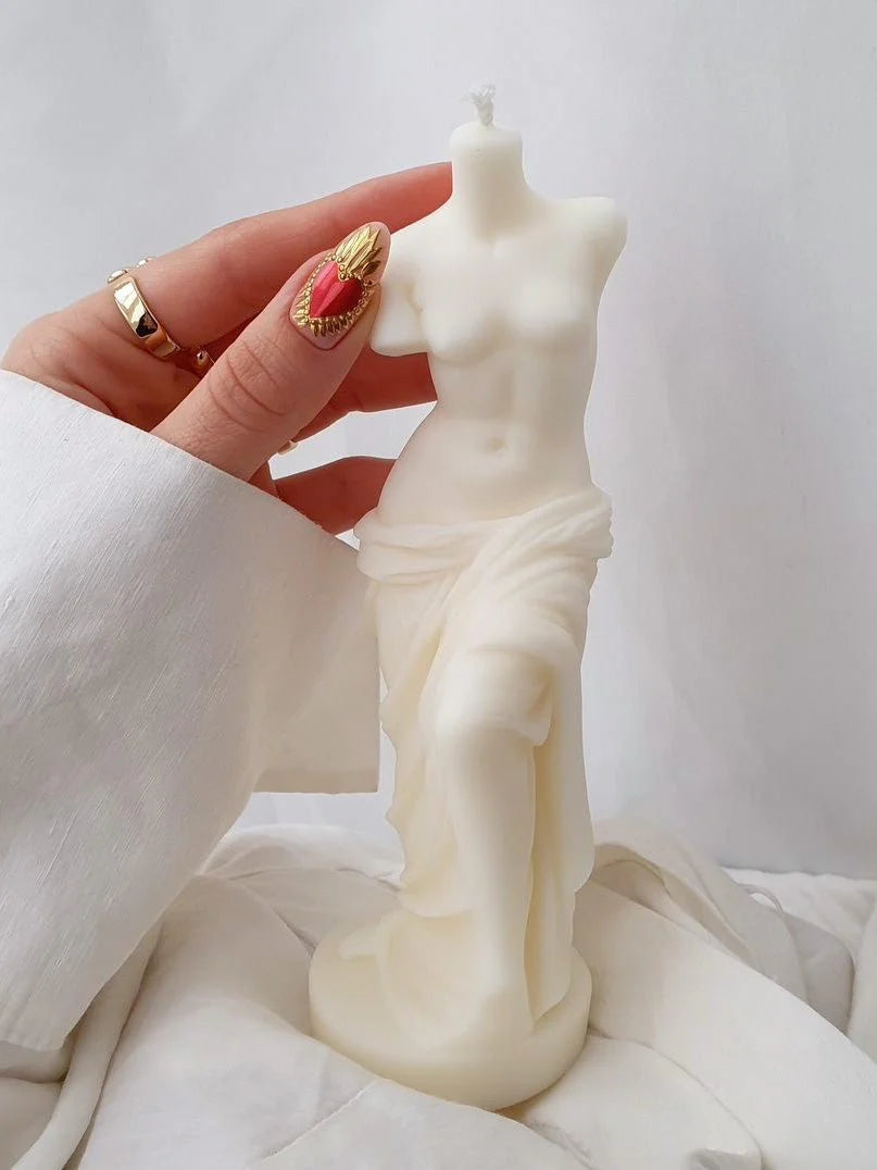 The Venus Candle In Sculpture White