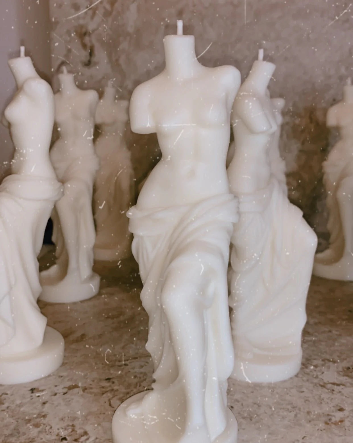 The Venus Candle In Sculpture White