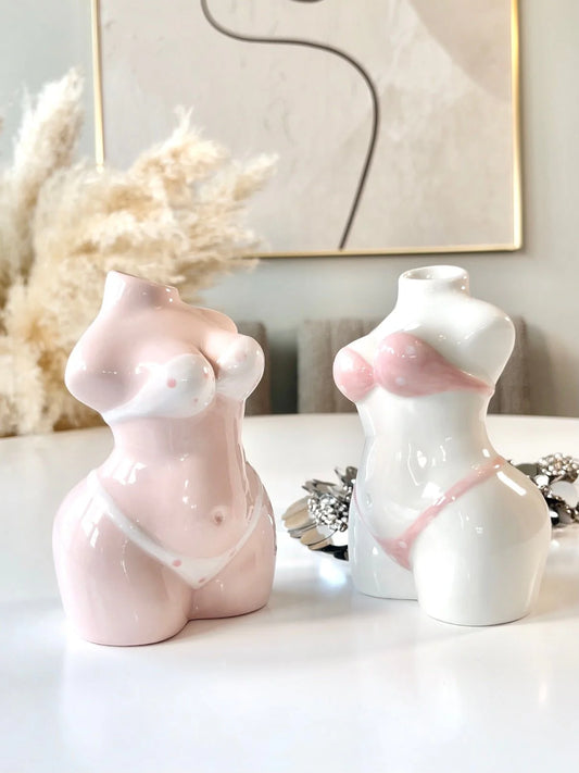 Bikini Lady Ceramic Vase Set of 2