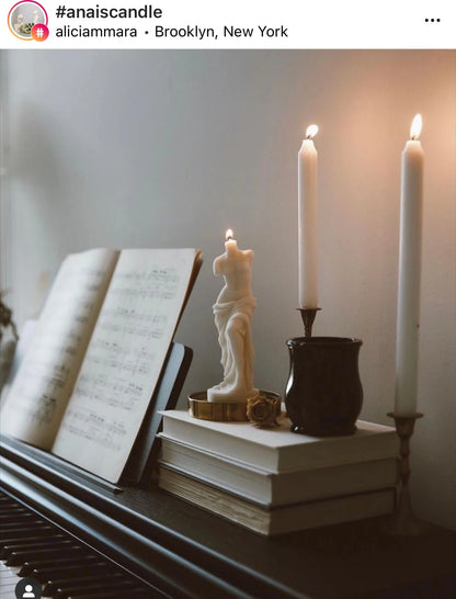 The Venus Candle In Sculpture White