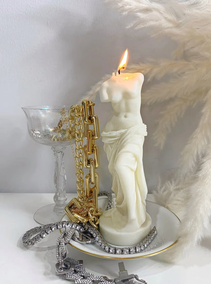 The Venus Candle In Sculpture White