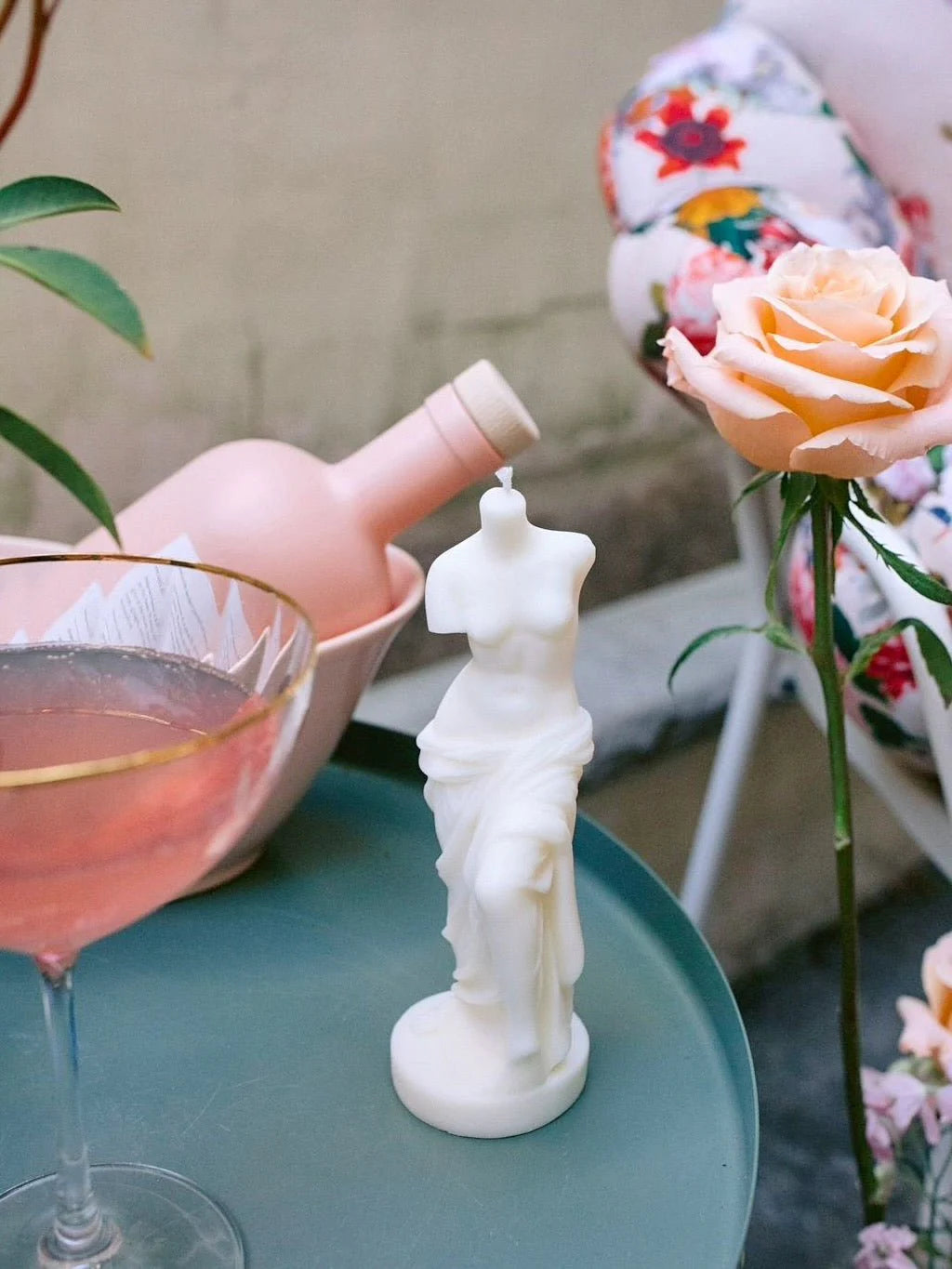 The Venus Candle In Sculpture White