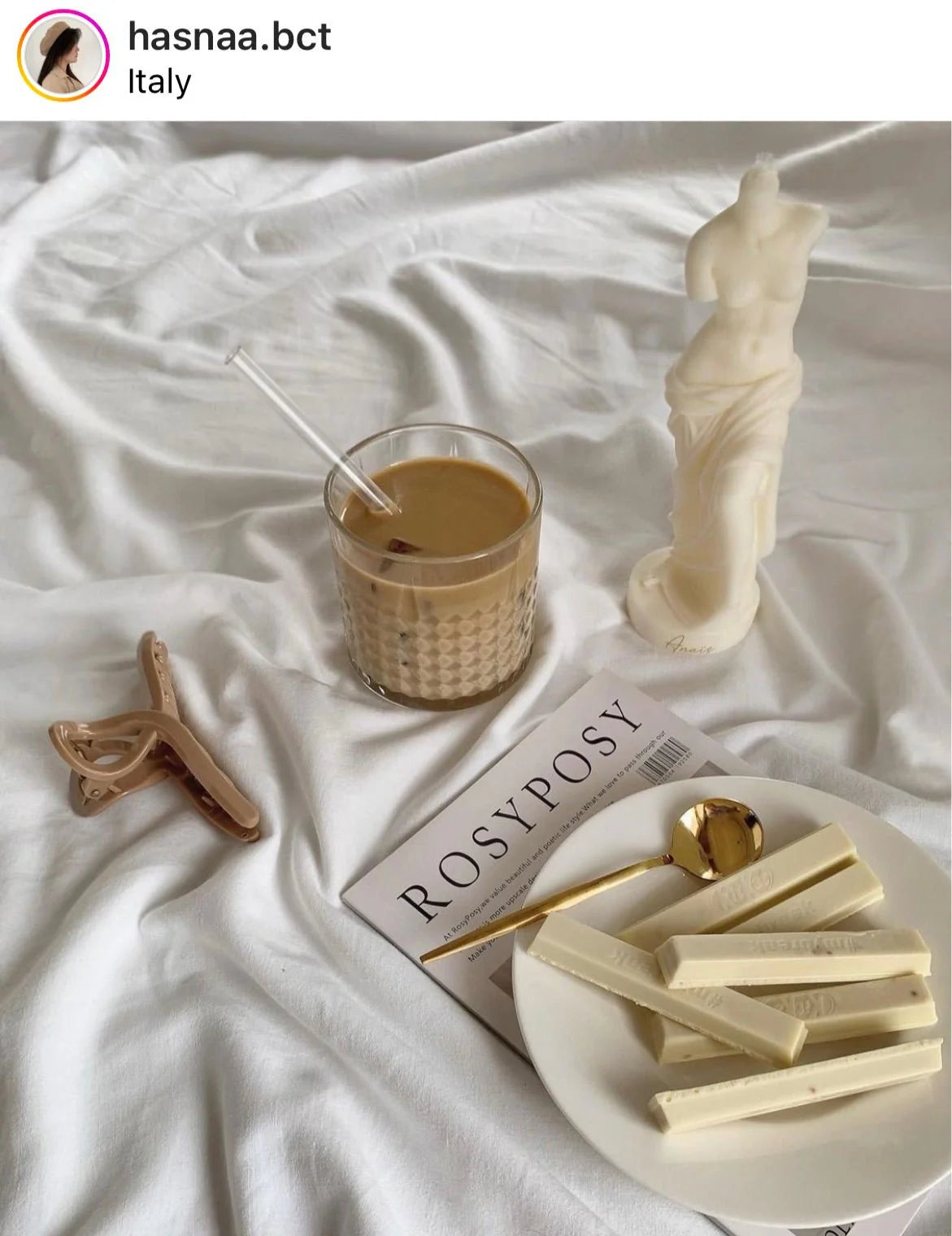 The Venus Candle In Sculpture White